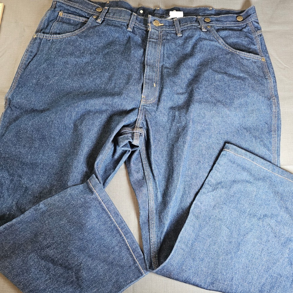 Key Carpenter Jeans Relaxed Fit Workwear Denim Pants Blue 48×30 (actual 46x28)